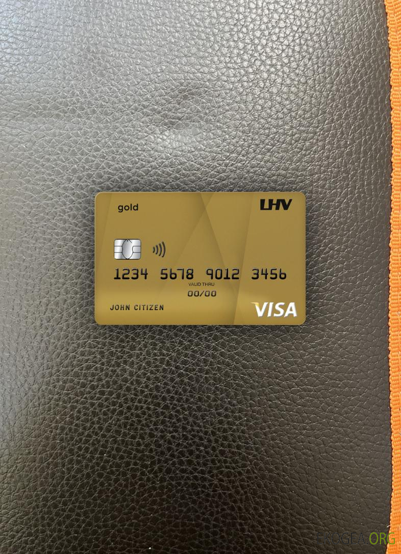 Royaume , Uni LHV bank visa gold photolook recto